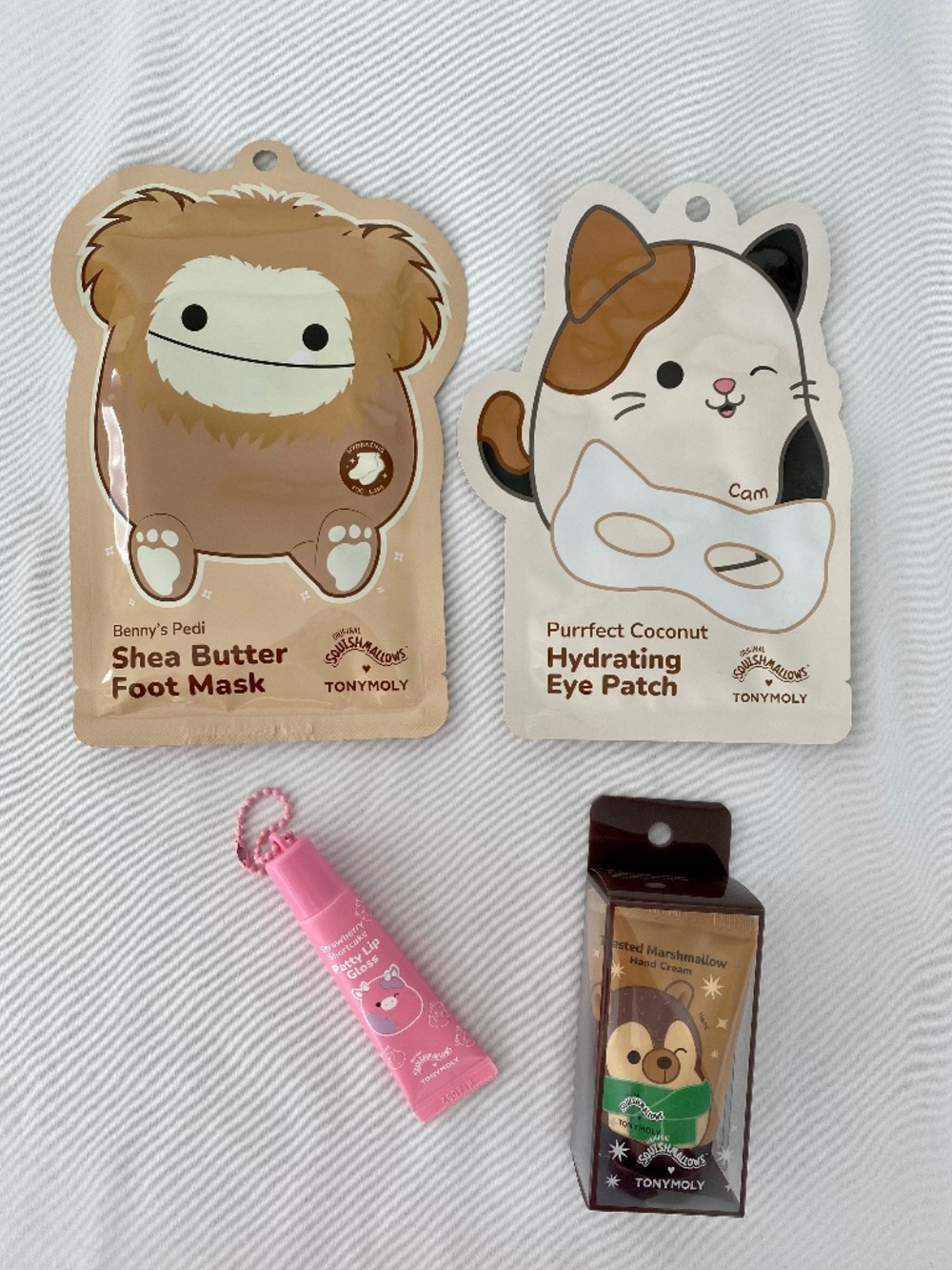 TONYMOLLY X Squishmallows Mask and Skin Care Bundle 4 Piece Set NWT